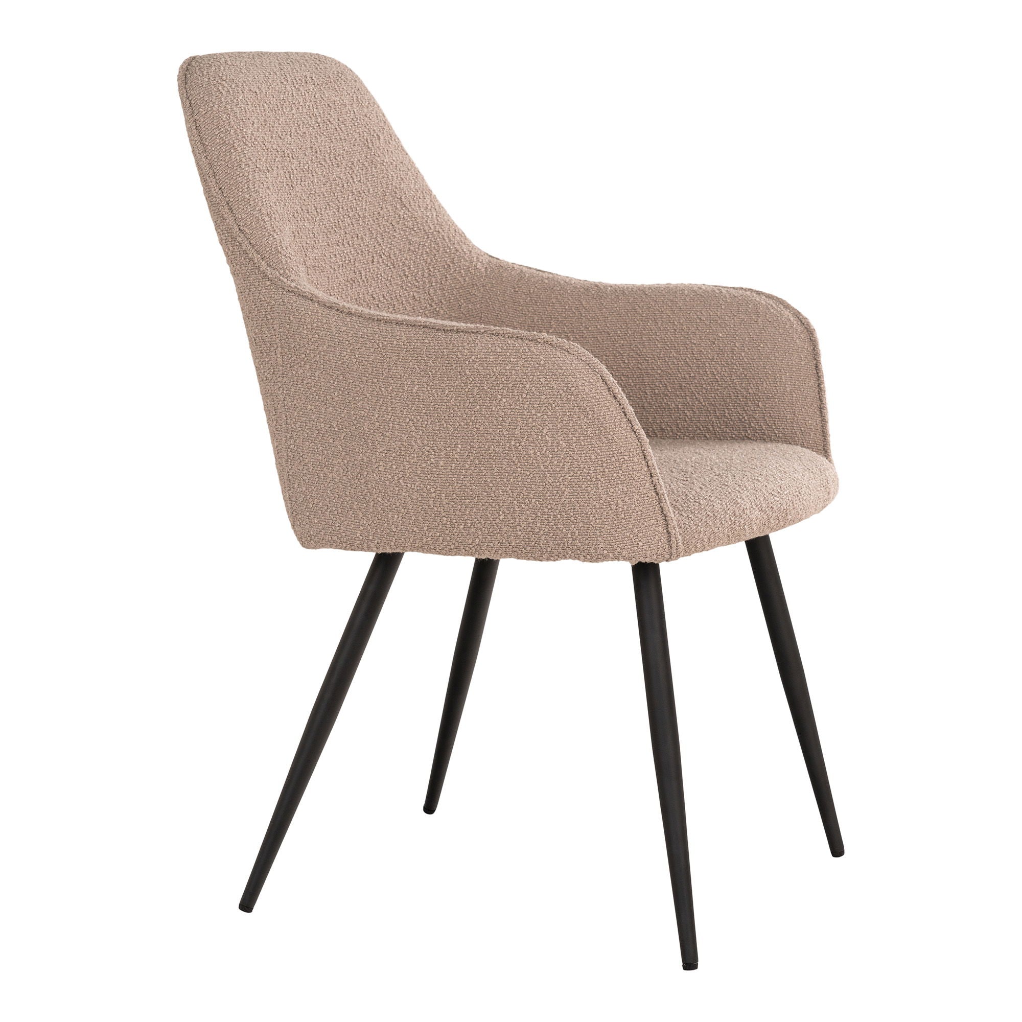 Harbo Esszimmerstuhl 2er Set – in Bouclé, 65 × 57 × 87 cm